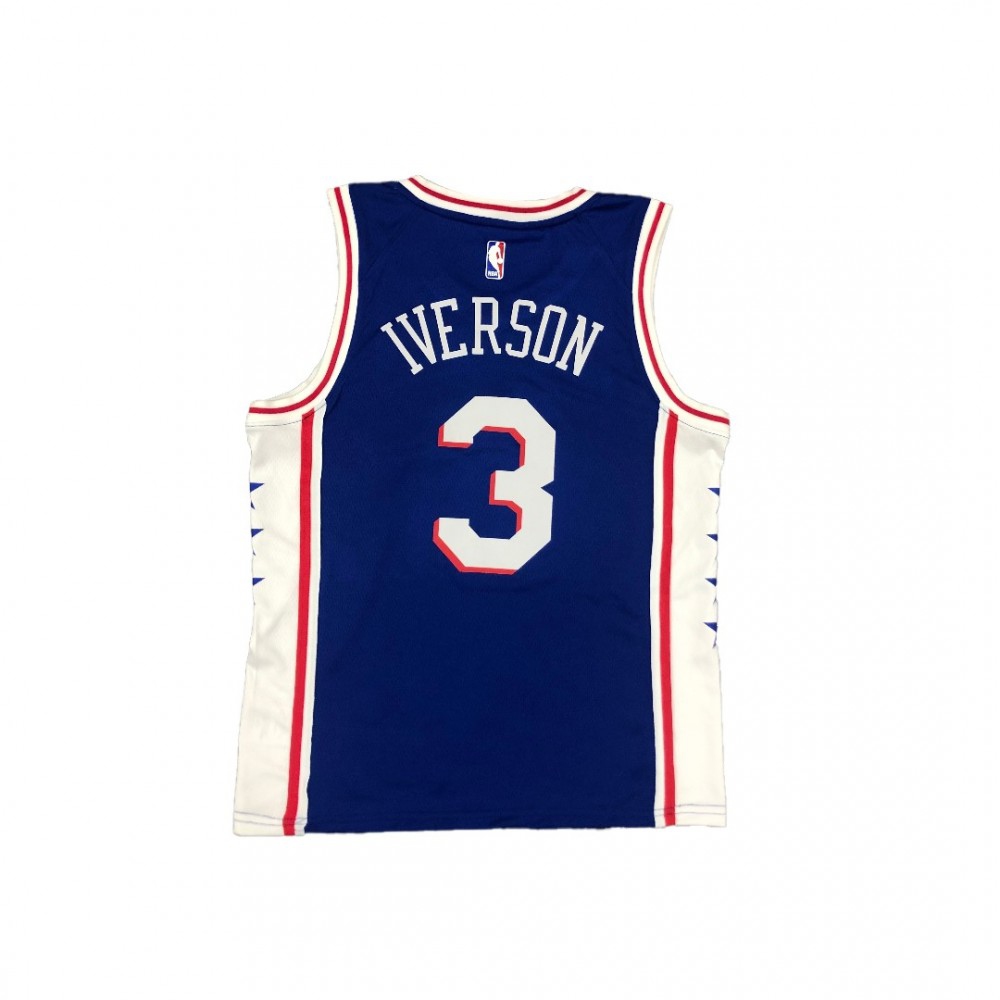Men's Philadelphia 76ers Allen Iverson #3 Royal Swingman Jersey - Icon Edition-Pro Kit Vault | Brand New 26/27 Sports Jerseys